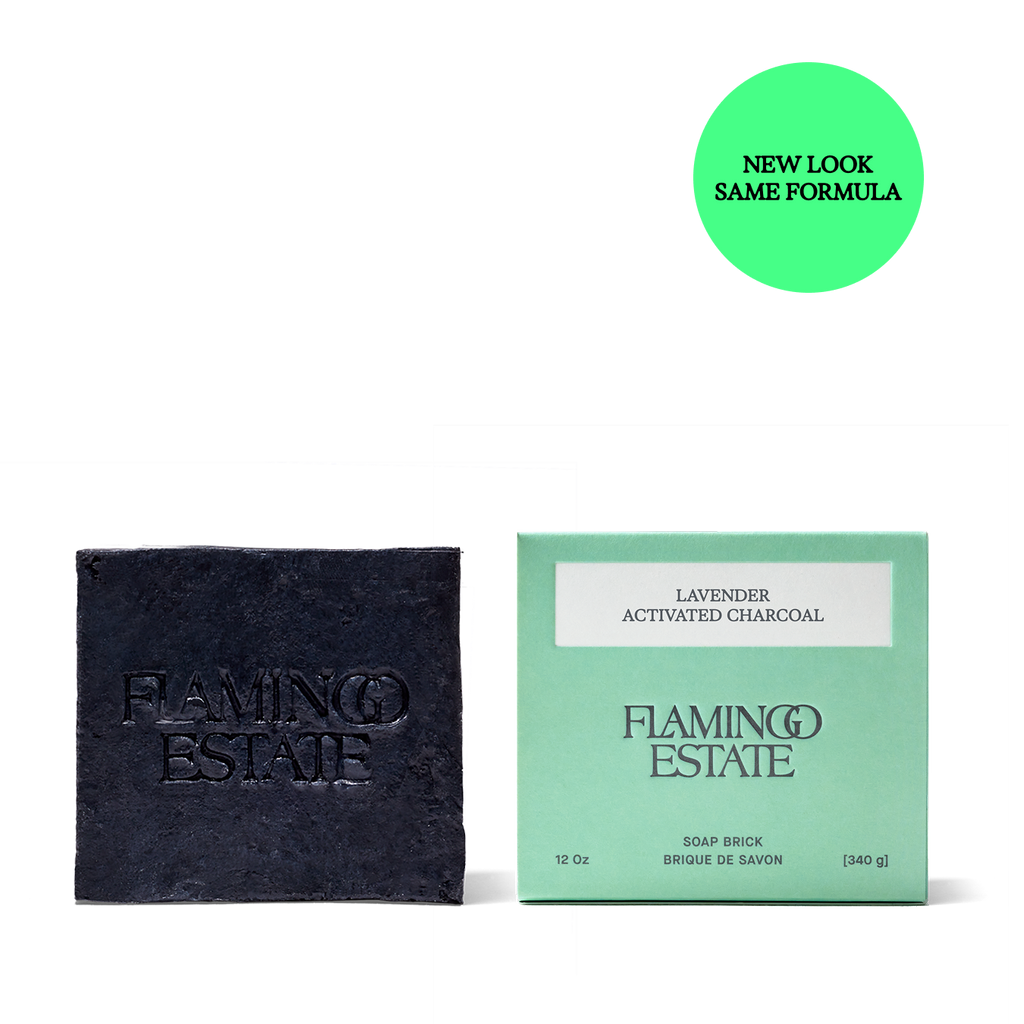 Lavender Activated Charcoal Soap Brick