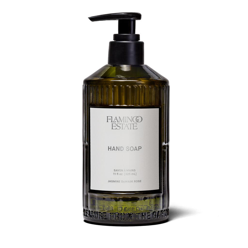 Jasmine Damask Rose Glass Hand Soap