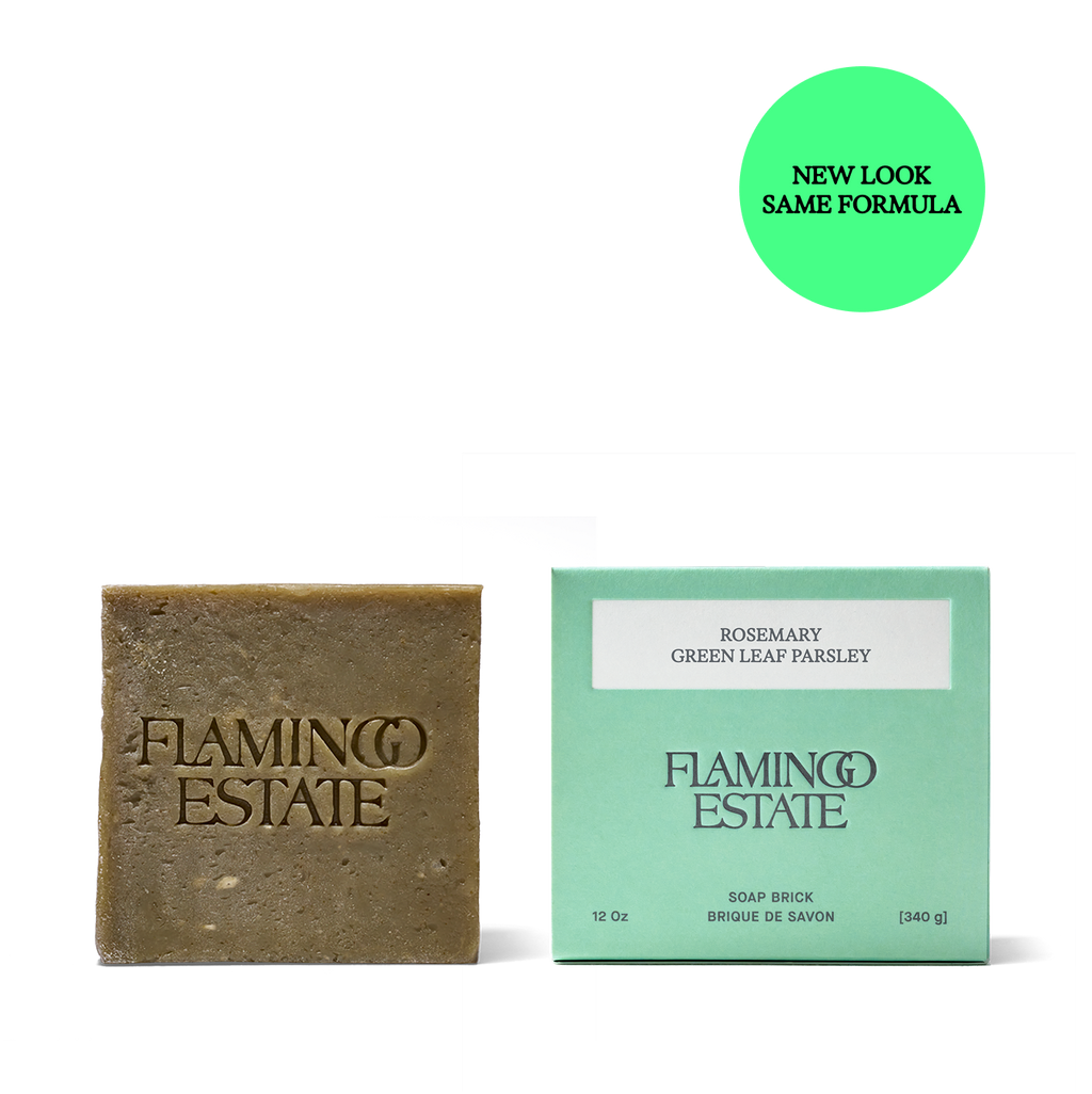 Rosemary Green Leaf Parsley Soap Brick