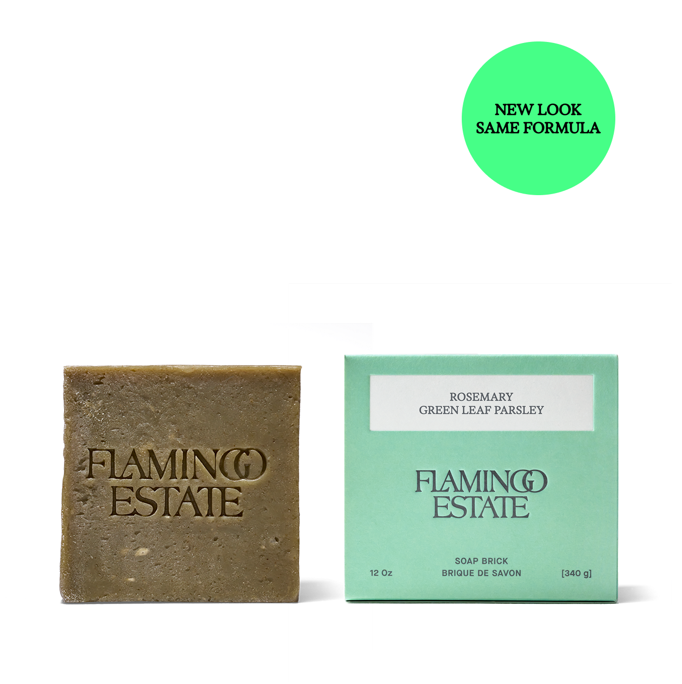 Rosemary Green Leaf Parsley Soap Brick